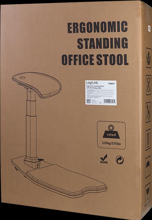 Produktbild LogiLink EO0037 - Ergonomischer Anlehnstuhl Anti-Ermüdungsmatte