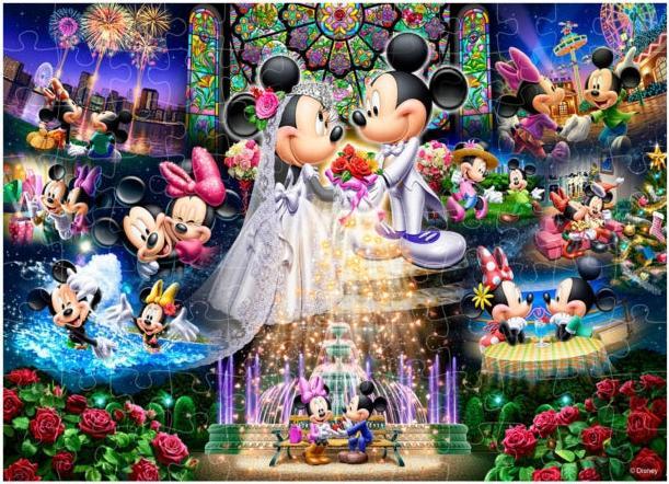 Produktbild Disney Mickey Mouse Holographisches Kristall-Puzzle 108 Teile "Ewige Gelübde - Hochzeitstraum" (108 Teile)