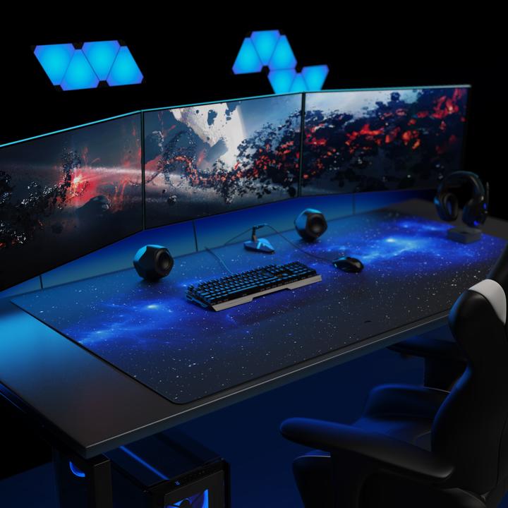 Actual product image Titanwolf Gaming mouse pad, XXXL speed gaming mouse mat, mouse pad extra large surface of 1500 x 800mm, space (XXL)