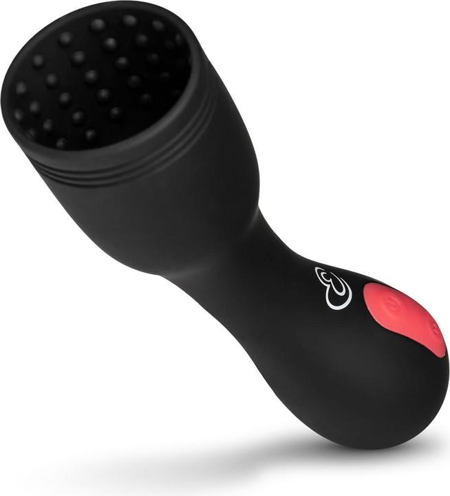 Actual product image Easytoys Vibrating Penis Head - Black