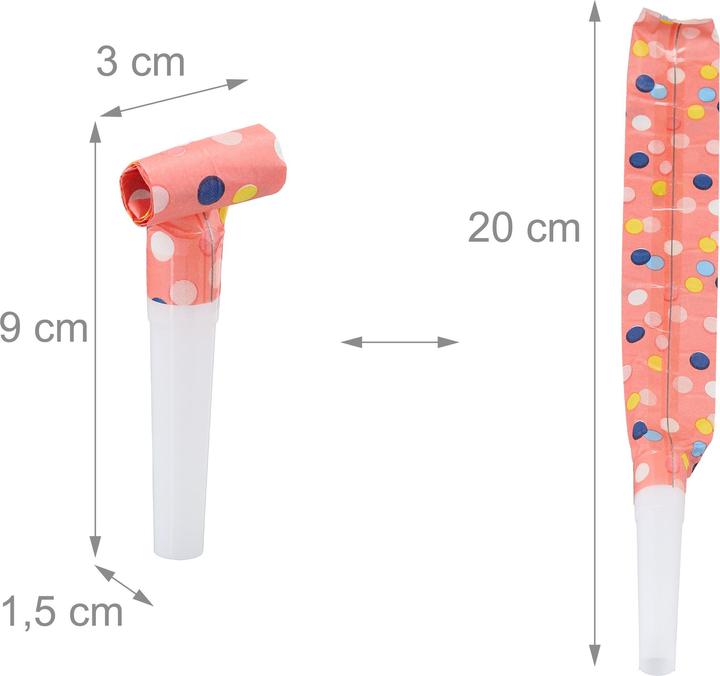Actual product image Relaxdays 200x party blowers