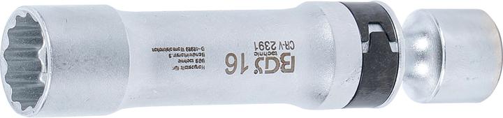 Immagine prodotto BGS Zündkerzen-Gelenkeinsatz Zwölfkant mit Haltefeder Antrieb Innenvierkant 10 mm (3/8") SW 16 mm