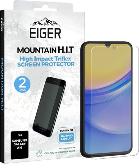 Eiger Display-Folie (2er-Pack) Mountain H.I.T Clear (2 Stück, Samsung Galaxy A16 5G)