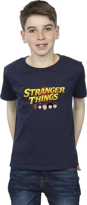 Actual product image Netflix Boys Stranger Things Comic Heads T-Shirt (140, 146)