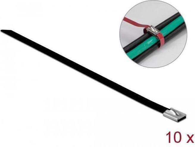Image du produit Delock Colliers de serrage en acier inoxydable 500x7,9 10 pcs. (Serre-câbles métalliques, 500 mm, 10 pcs)