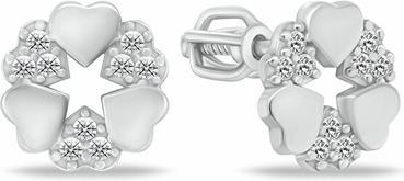 Produktbild Brilio Silver - Original silver stud earrings with zircons EA1124W