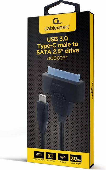 Produktbild Gembird USB C – SATA 2.5 (0.20 m, USB 3.0)