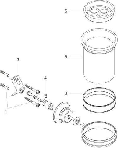 Actual product image Axor Montreux toothbrush cup