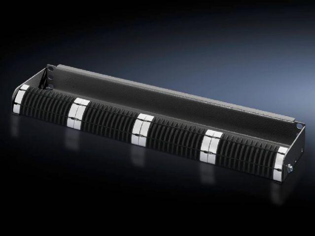 Image du produit Rittal 5302203 1 U 1 U RAL 9005 Panneau de manoeuvre pour fibre optique