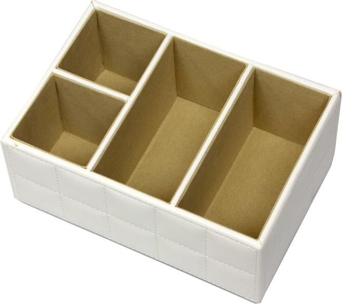 Actual product image JTI Organiser box made of PU leather, white (2.24 l)