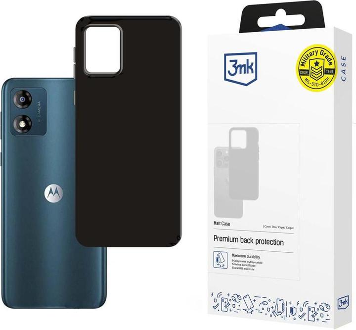 Actual product image 3MK Matt Case Motorola Moto E13 czarny/black (Motorola Moto E13)