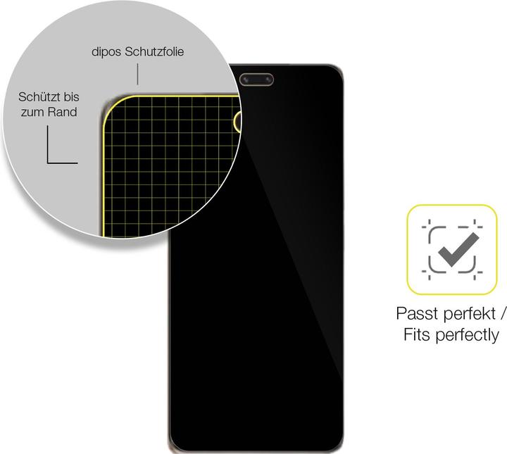 Actual product image Dipos 3D Full Cover Screen Protector (1 Piece, Mi3)