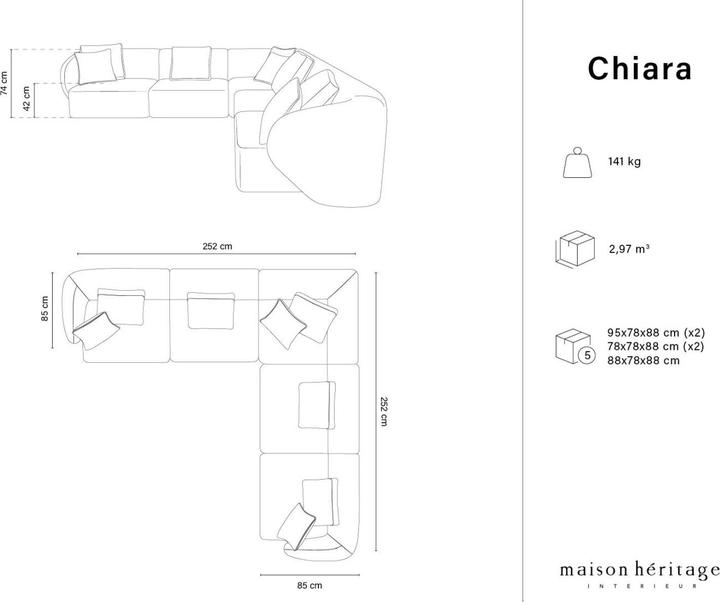 Produktbild Maison Heritage Chiara (Ecksofa)