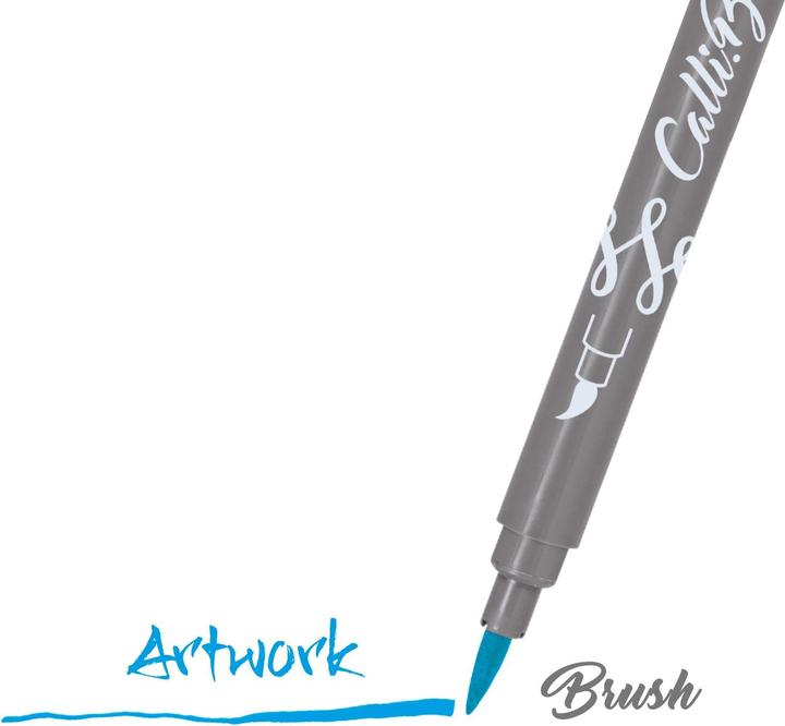 Actual product image Online Calli Brush Pen (Multicoloured, 11 x)