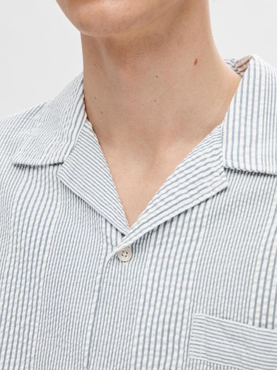 Image du produit Selected Homme Chemise à manches courtes en seersucker (XXL)