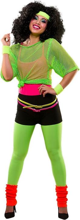Immagine prodotto Wicked Costumes Pantaloncini hot pants neon anni '80 in arancione neon (S)