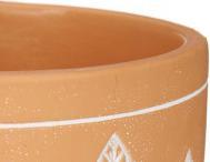Actual product image Ibergarden terracotta pot leaves round 17x15 (17.50 cm)