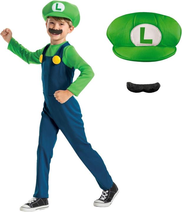 Actual product image Jakks Pacific Disguise - Super Mario Costume - Luigi (116 cm) (115809L) (S)