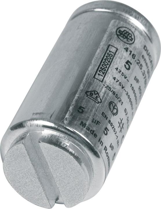 Actual product image AEG Capacitor Electrolux 125002051/6 5µF 425/475V for motor dryer