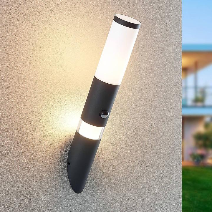 Immagine prodotto Lindby Okari Applique per esterni con torcia a sensore (40 lm, E27, IP54)