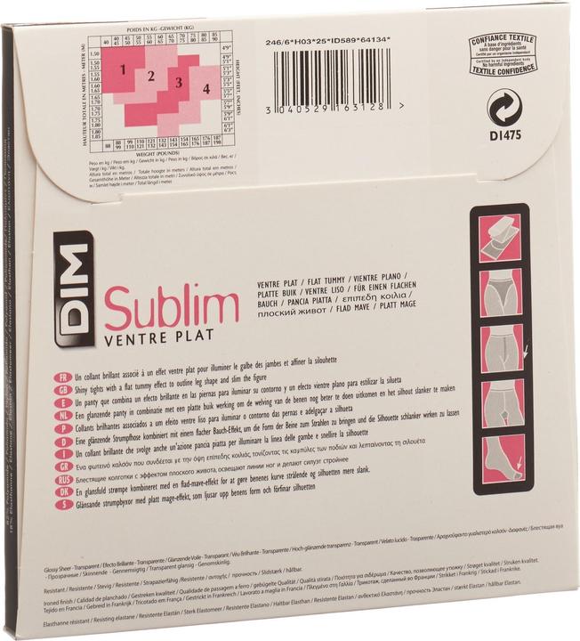 Actual product image DIM Sublim Ventre Plat (15 DEN, 38 - 40)