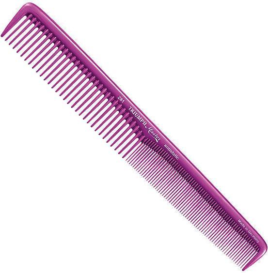 Actual product image Hercules Sägemann Hair cutting comb antistatic lilac 7"