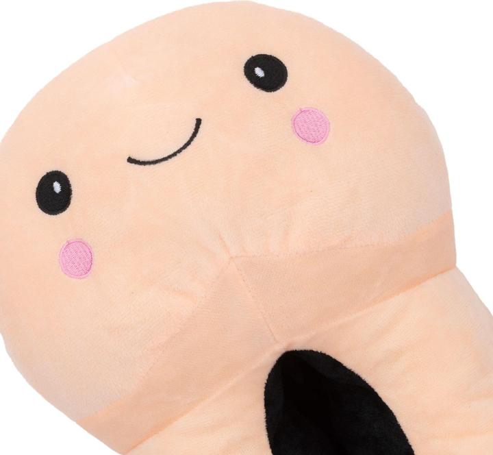 Produktbild Easytoys Penisförmige Hausschuhe mit SmileyGesicht Beige (L, XL)