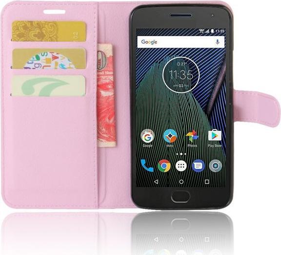 Produktbild MU Classic Leder Hülle mit Litchitextur (Motorola Moto G5)