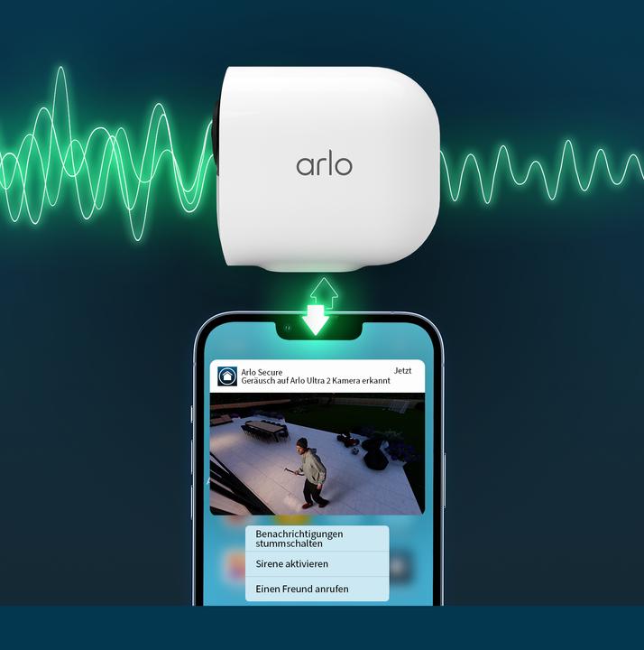 Produktbild Arlo Ultra 2 VMS5340-200EUS 3er-Set (3840 x 2160 Pixels)