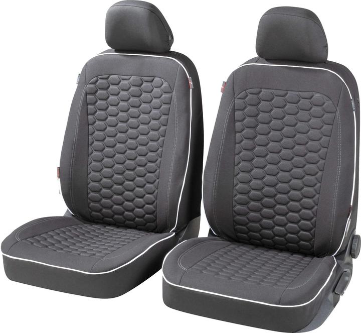 Actual product image Walser Car seat cover ZIPP-IT Premium Kendal, car seat covers for 2 front seats with zipper system sc