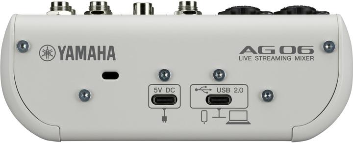 Produktbild Yamaha AG06MK2W (Studio- und Livemixer)