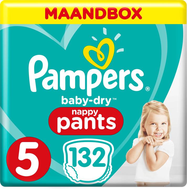 Pampers Baby-Dry Pants (Gr. 5, Monatsbox, 132 Stück)