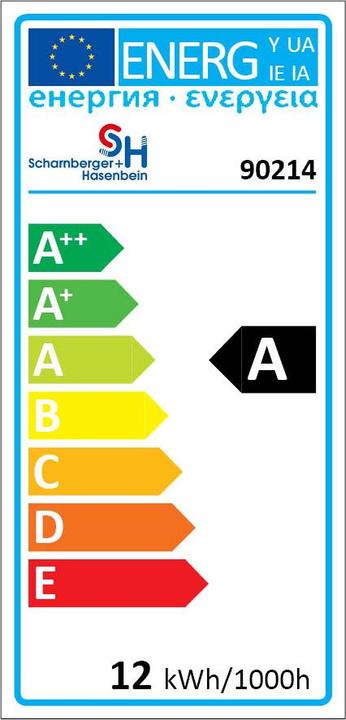 Energie-Label Scharnberger+Hasenbein Scharnberg LED-Displaystrahler 6000K 115x85x100mm 90214