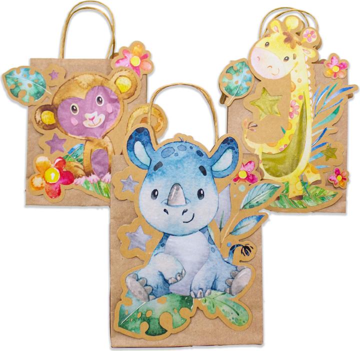 Immagine prodotto Papierdrachen 3 lanterne per bambini animali selvatici/Africa - Set 8