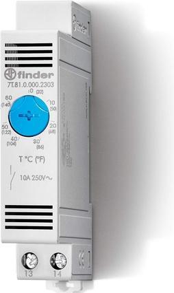 Image du produit Finder Thermostat variable 1S-10A p. Rail DIN 7T.81.0.000.2303