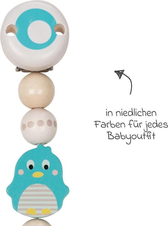 Produktbild Goki Schnullerkette Pinguin (1 x)