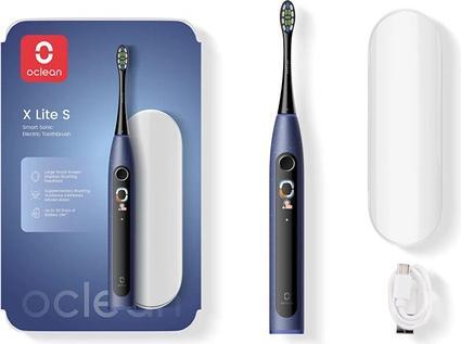 Clean Oclean Schallzahnbürste X Lite Dunkelblau Set (Schallzahnbürste)