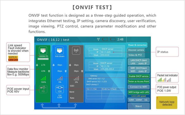 Actual product image Ernitec 7" touch screen test monitor