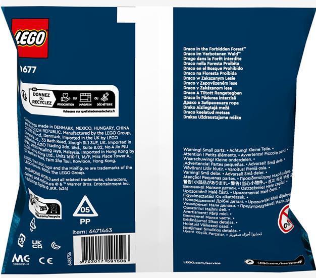 Nutritional values and ingredients LEGO 30677 Confidential (30677, LEGO Harry Potter)