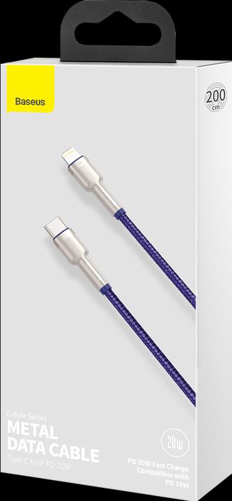 Produktbild Baseus Cafule Series USB-C cable for Lightning, 20W, 2m (purple) (2 m, USB 2.0)