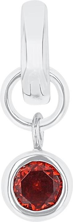 Produktbild Amor Charms für Damen, 925 Sterling Silber, Zirkonia synth. | Januar (Silber 925)