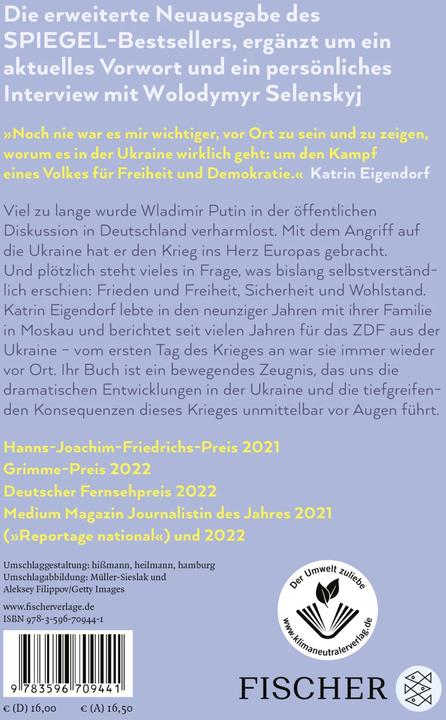 Image du produit Putins Krieg – Wie die Menschen in der Ukraine für unsere Freiheit kämpfen (Allemand, Katrin Eigendorf, 2023)
