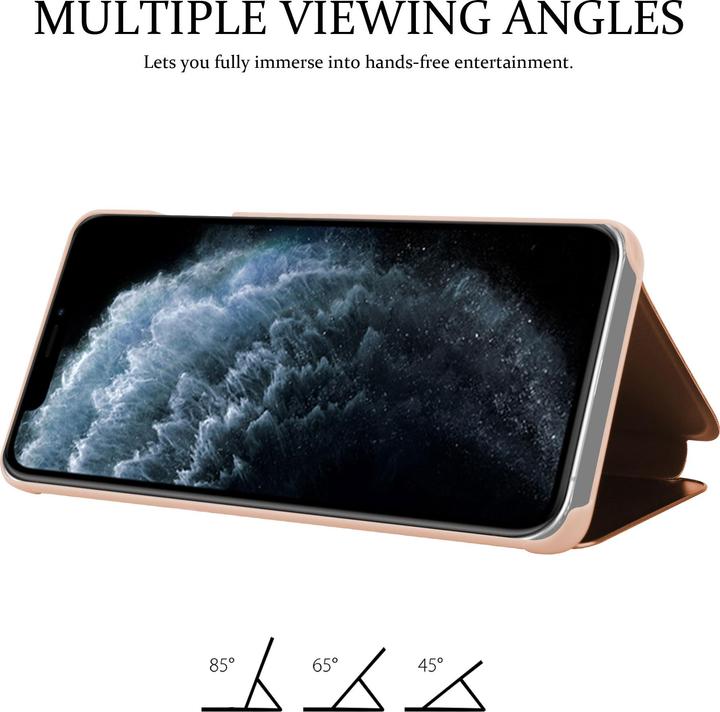 Actual product image Cadorabo Book Smart View Mirror Cover (Apple iPhone 11 Pro Max)