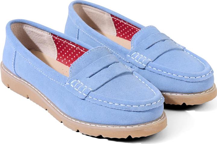 Actual product image Joe Browns Cleated Sole Suede Leather Loafers (38)