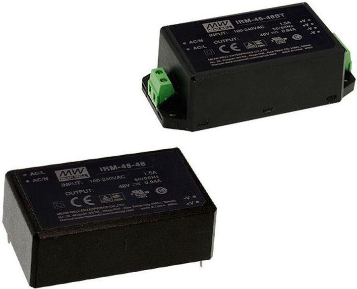 Image du produit MeanWell MEAN WELL IRM-45-24 Adaptateur secteur 45 W noir (IRM-45-24)