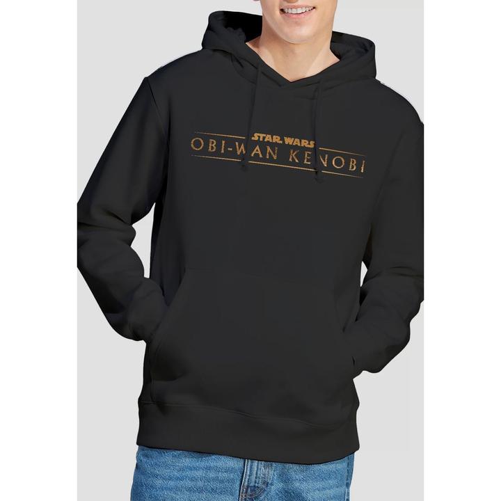 Immagine prodotto Star Wars Felpa con Cappuccio Obi Wan Kenobi Logo Uomo (L)