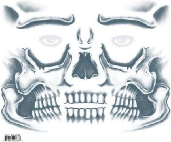 Immagine prodotto Chaks Tatuaggio adesivo teschio faccia zombie ragazzo