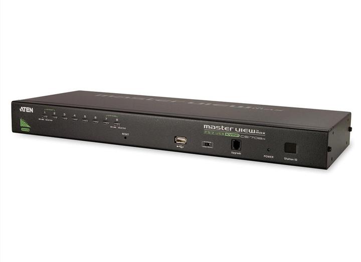 Image du produit Aten CS1708A, Commutateur KVM 8 ports 2x PS2/ USB, VGA, daisychain