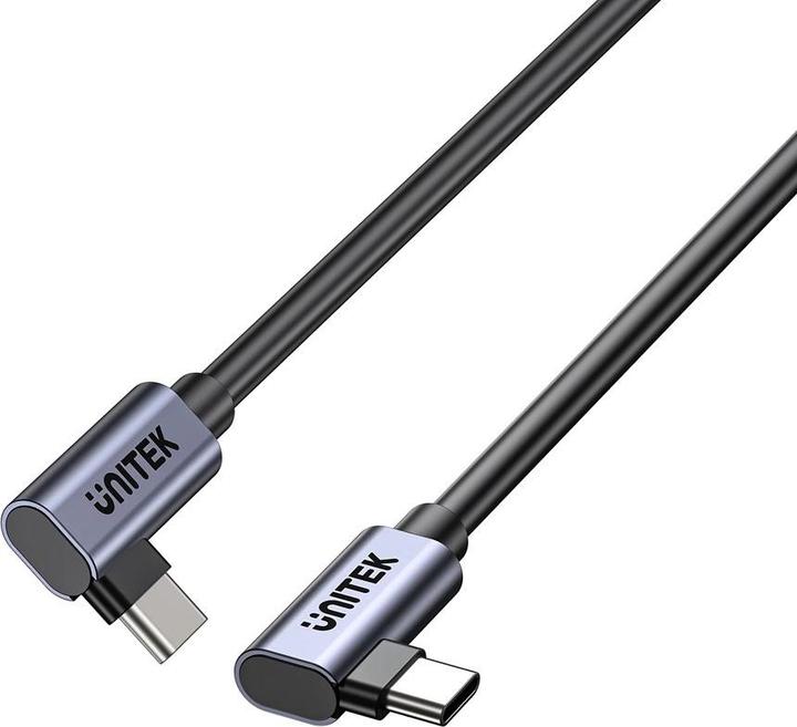 Produktbild Unitek KABEL USB-C KĄTOWY 90°/90° PD 100W M/M 0 5M (0.50 m, USB 3.0)