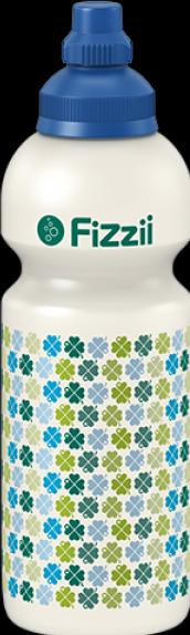Produktbild Fizzii Trinkflasche 600ml perlweiss by Graziela Kleeblätter (0.60 l)